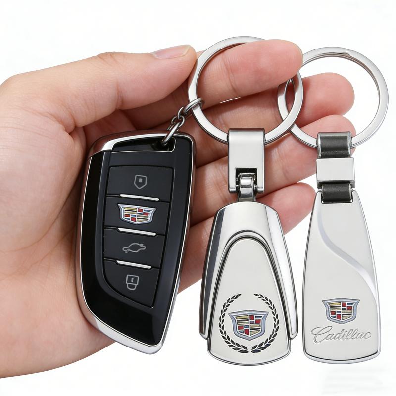 Porte-clés en métal pour voiture Boucle pour Cadillac CT4 CT5 CT6 ATS XTS XT4 XT5 XT6 Escalade SRX BLS Seville Accessoires de Style