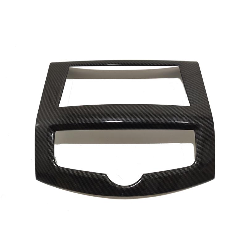 ABS Chrom/Carbon Autozubehör für Nissan Navara NP300 2017-Navigationspanel Steuerschalter Knopfrahmen Abdeckung Trim