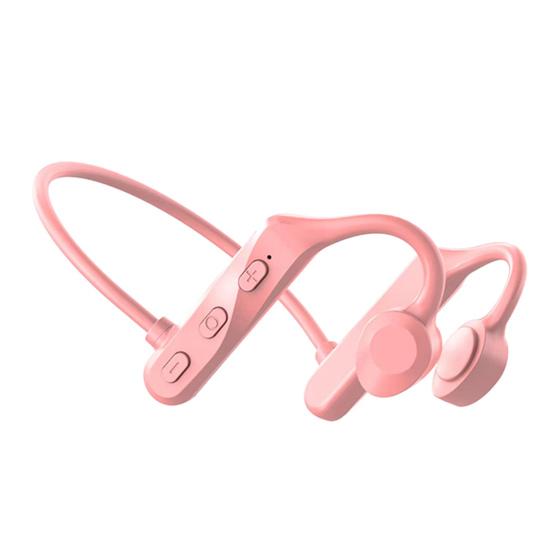 

Практичные наушники-вкладыши с костной проводимостью, водонепроницаемые, без помощи рук, IPX5, четкие звонки розовый