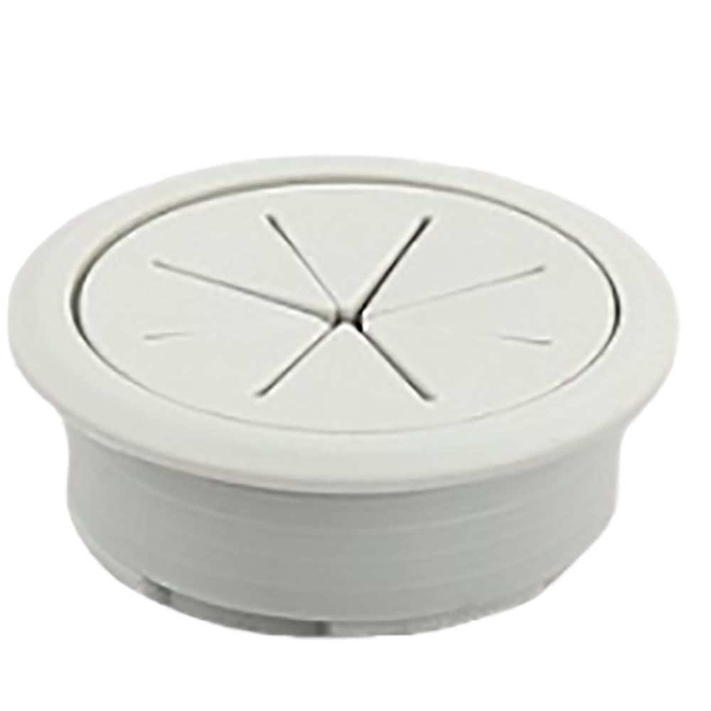 

10Pcs Flexible Outlet Desk Cord Grommet Threading Box Cable Passing Box Computer Desk S серый