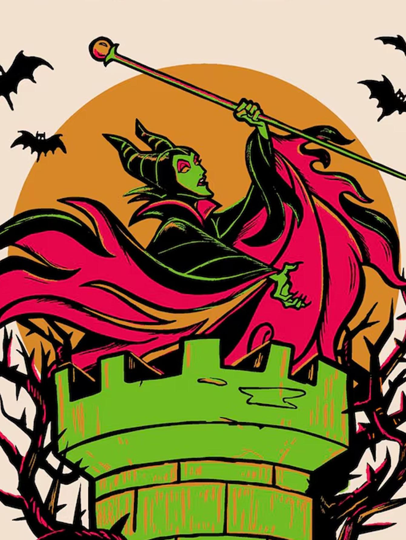 

DIY Diamond Painting The Witch on The Castle Cross Stitch Kit Mosaic Art Diamond Painting Full Circle Diamond Home Decoration Round 20x30cm