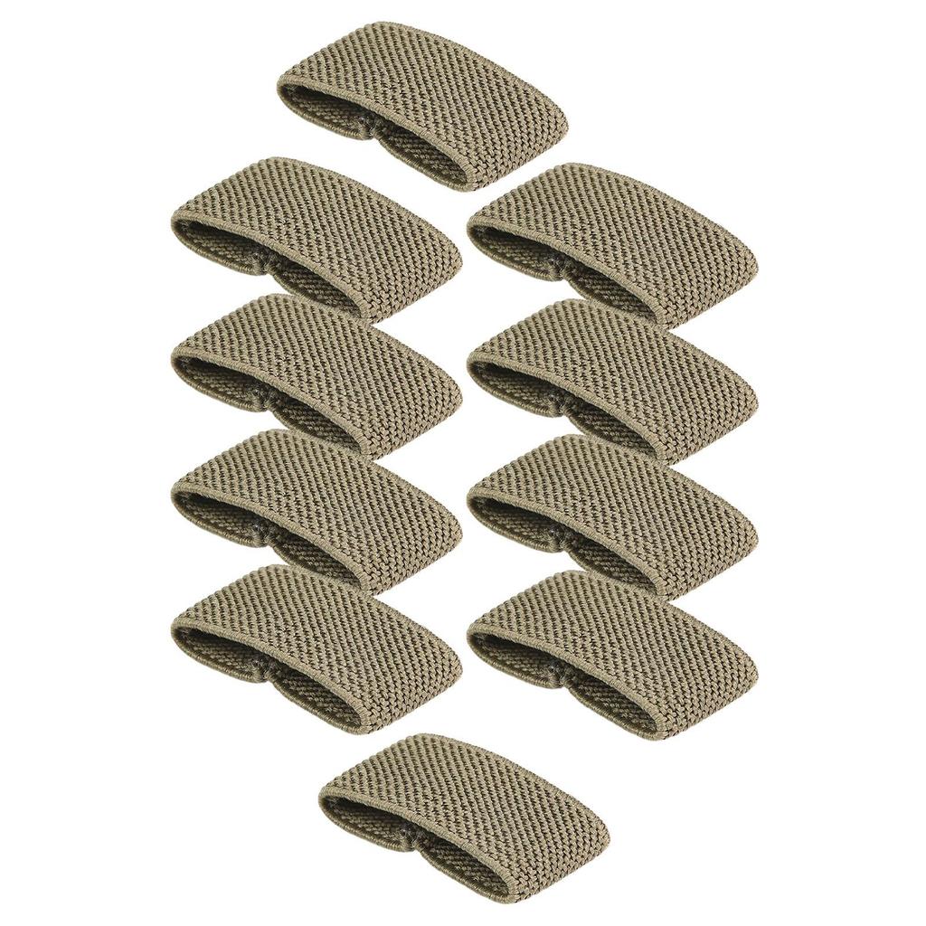 10Pcs Elastic Belt Keepers Accessories for 1.5" Wide Belts/Straps Strap Retainer Band Webbing Loop Backpacking Strap Keepers