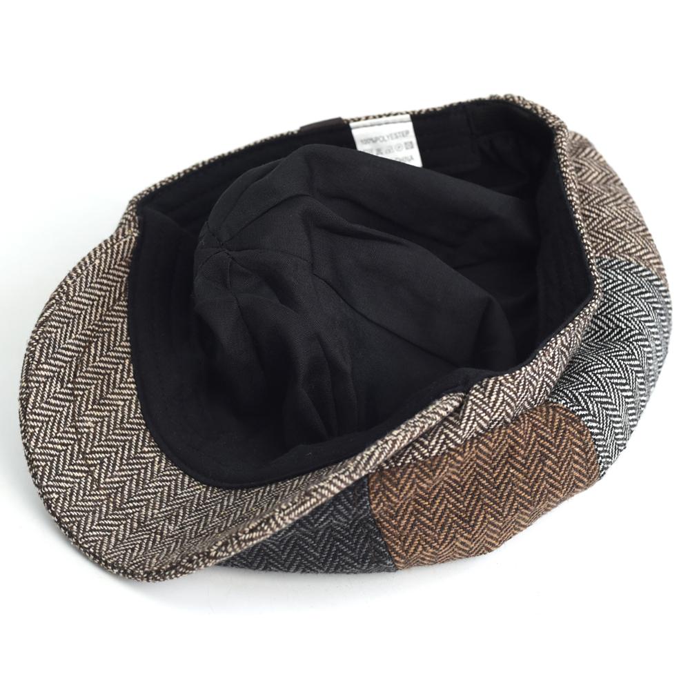 Four Seasons Vintage Herringbone Newsboy Caps Casual Outdoor Retro Beret Hats Octagonal Hat Fashion Flat Caps