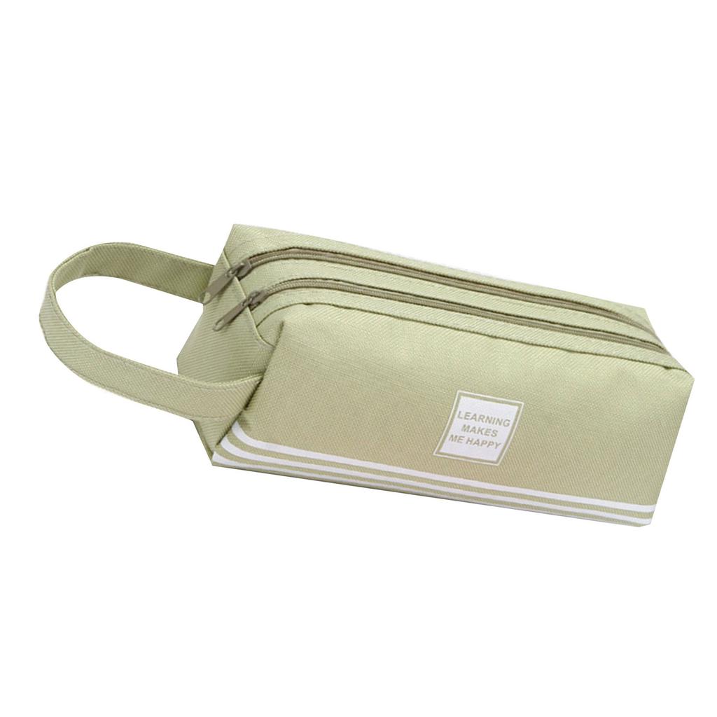 Estuche Multifuncional para Lápices Gran Capacidad Doble Capa Estuche para Bolígrafos Compartimentos Grandes Bolsas de Lona para Lápices para Estudiante