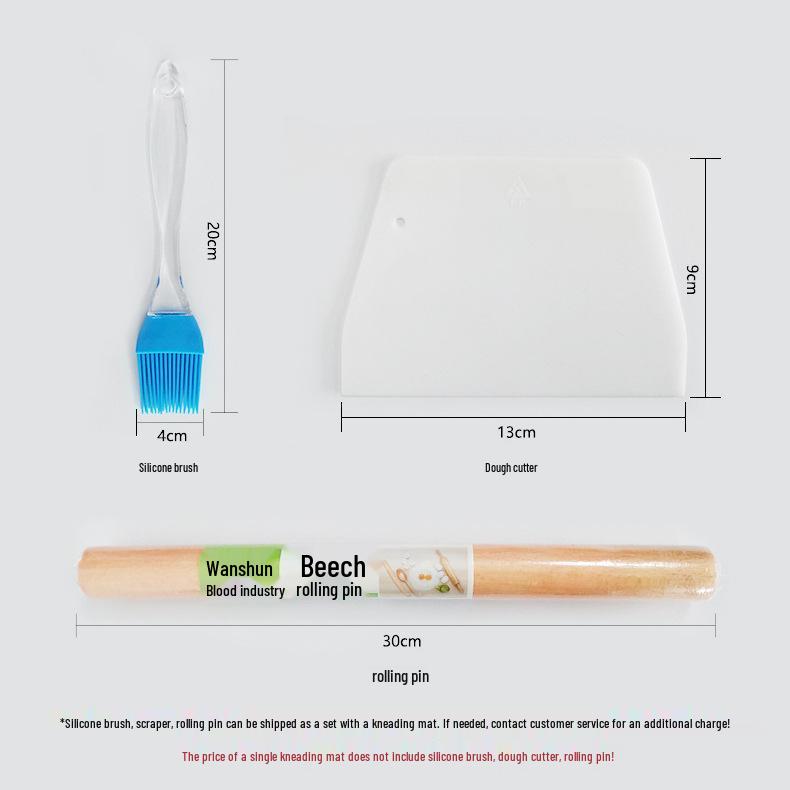 Large Non-Slip Silicone Baking Mat - Thick, Non-Stick, Heat-Resistant Kneading Surface for Household Use