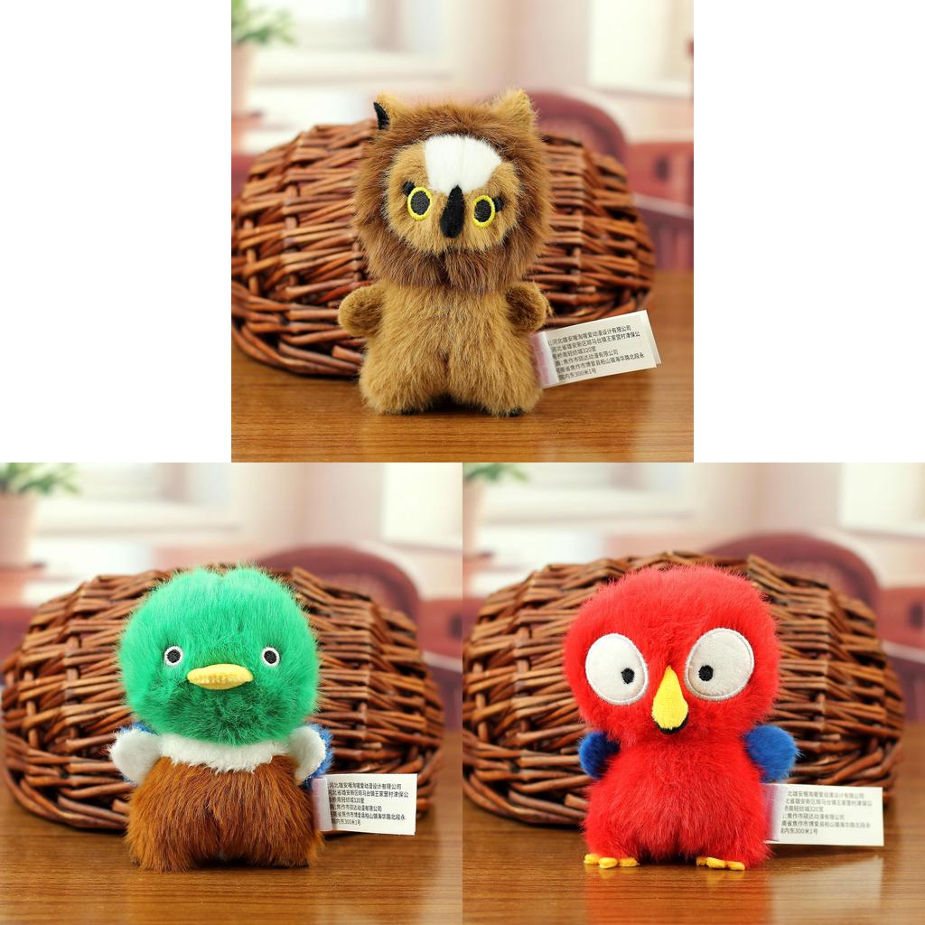 Plush Bird Keychain With Stress Relief Design For Kids And Adults