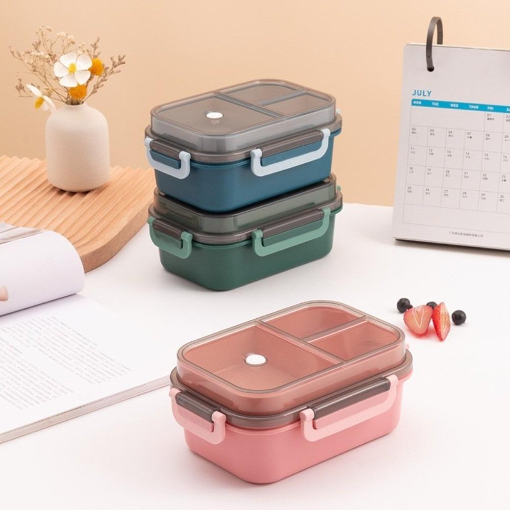 Sealed Student Lunch Box Divided Food Storage Container Microwave Oven Lunch Box School