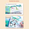 Clear Water Color Water Drawing Montessori Toys Reusable Magic Water Drawing Book   Kids Gifts