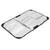 25.2 x 16.1in RV Door Window Sunshade, Water Proof Foldable Reflective Sunshade with Protecting Hook and   Fastener, Compatible with Most RVs Enha