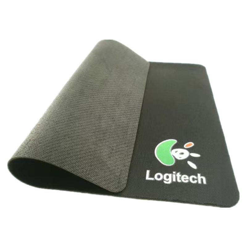 Black Rubber Gaming Mouse Pad - Thin, Small Desk Pad, Ideal for Promotions and Gifts