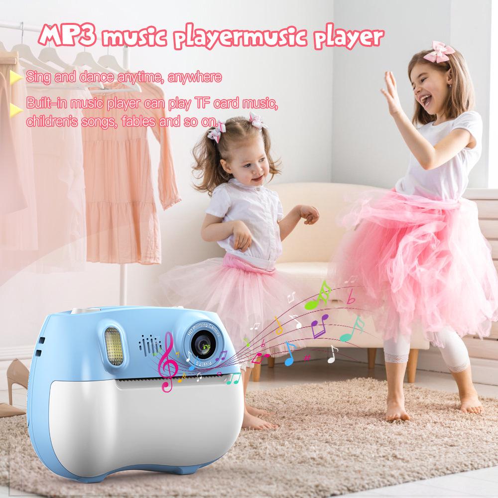 Portable Purple Children's Instant Selfie Camera with Printing
