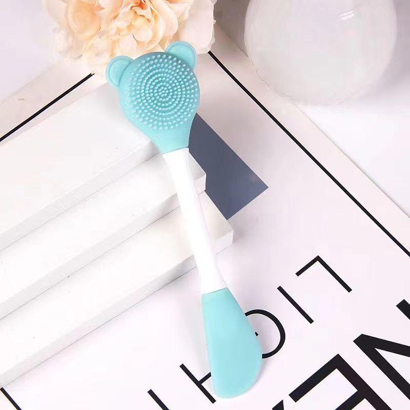 Silicone Double-Head Facial Cleanser & Massage Brush