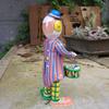 Clown drum tin clockwork toy