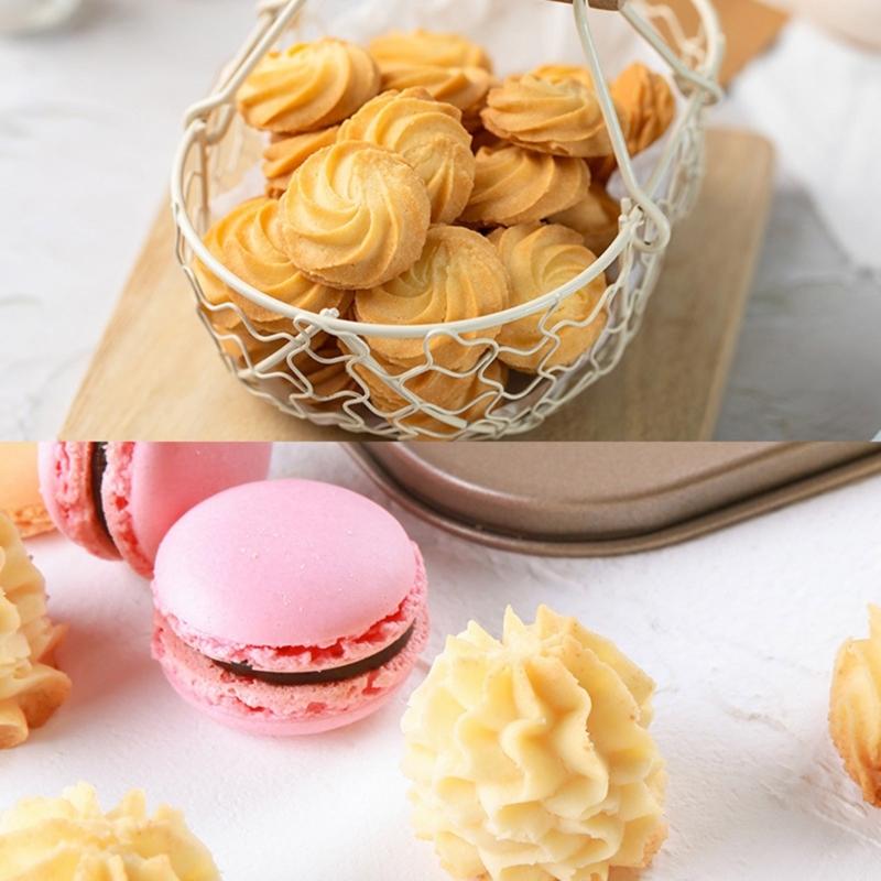 Effizientes Antihaft-Macaron-Blech Professionelle Macaron-Keksformen mit 30 Mulden Tragbare Backformen für einfaches Backen