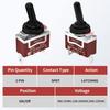 Waterproof Toggle Switch 12V Marine Boat Automotive Car SPST 2 Pin ON Off Toggle Switch with Boot Cover 30A 12 Volt 120V Heavy Duty -4pcs