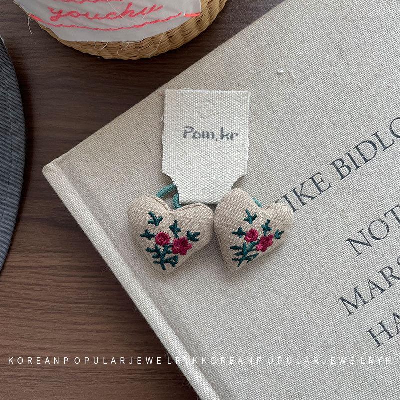 

Детское корейское кольцо для волос ручной работы - Осенне-зимняя вышитая повязка на хвост с высокоэластичным шариком