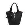 Colosuoa Women's Leather Tote Bag, Cute, Stylish, Small, Lightweight, Perfect for Commuting, Popular, High-Quality, Simple, Soft, Stands Up, Includes