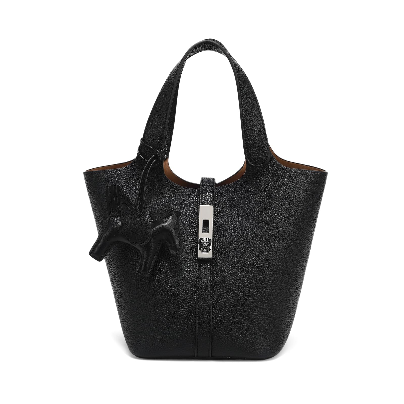 

Colosuoa Leather Tote Perfect for Stands Includes Interior Charm Commuting Handbag Women s Bag, Cute, Stylish, Small, Lightweight, Commuting, Popular,