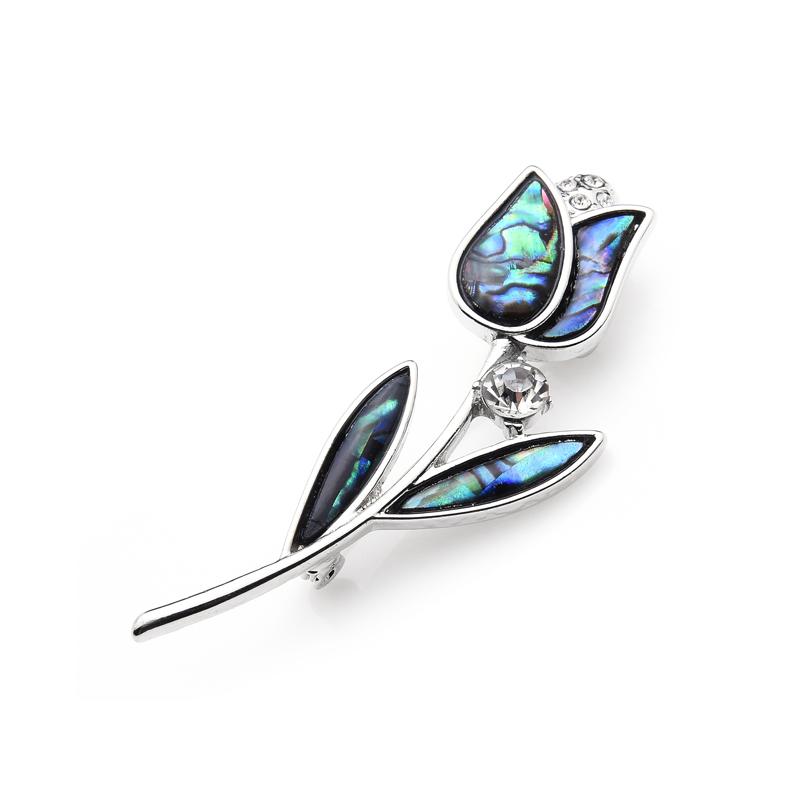 

Натуральные броши-тюльпаны из ракушек для женщин, брошь-цветок из сплава металла, подарочные ювелирные изделия высокого качества, аксессуары