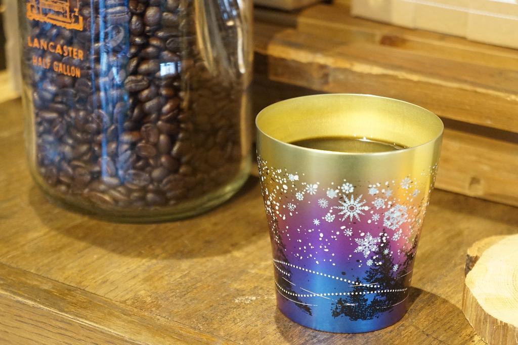 HORIE Made in Niigata Prefecture Pure Titanium Double Tumbler 250cc Snow Flower Aurora Set 2 T15SK250ARSET Tsubame,