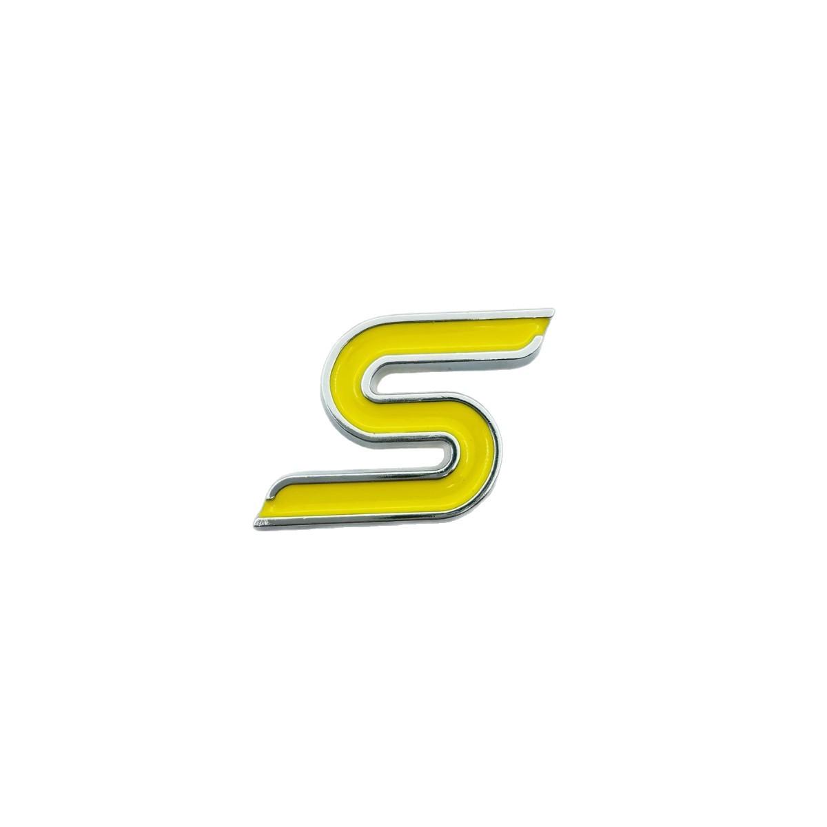 

Sport ST Car Emblem S Metal Sticker for Ford Mondeo, Focus, and Fiesta срібний/жовтий