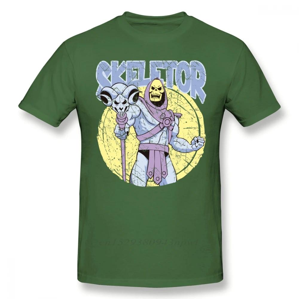 SKELETOR T-shirt SKELETOR T-shirt Korte Mouw Grappig T-shirt Grafisch Mannen Strand Katoenen T-shirt Jongens Punk Designer Streetwear