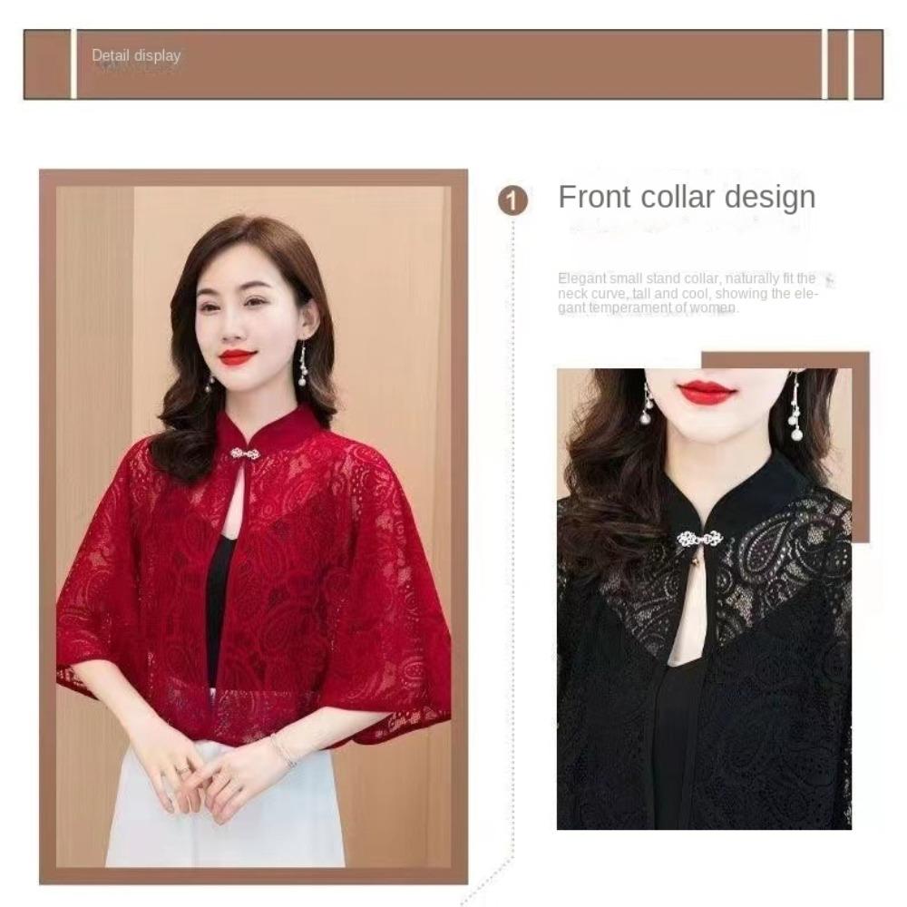 Protection Cervical Spine Spring Summer Shawl Lace Evening Prom Cape False Collar  Women Lady Girl