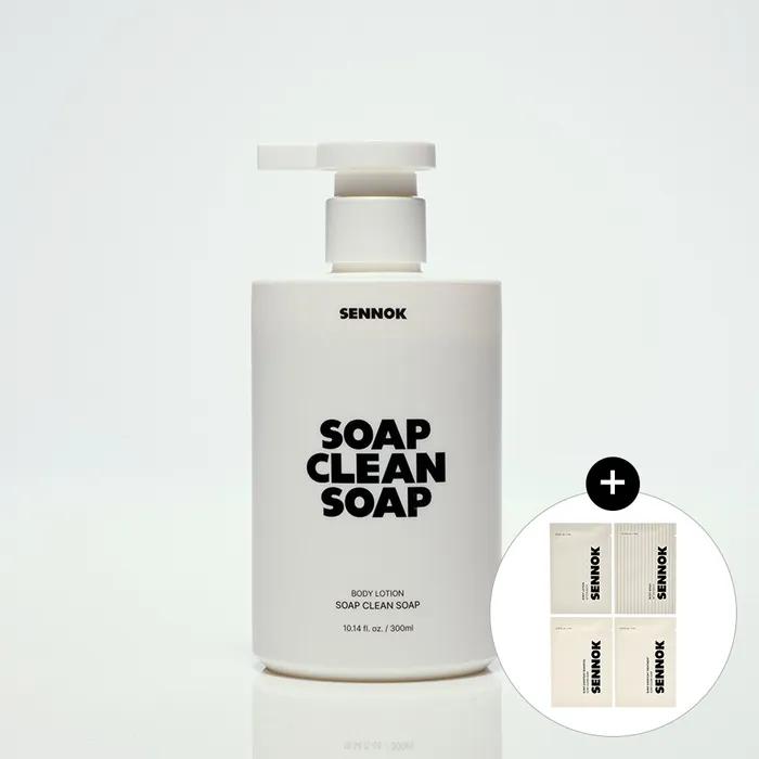 

Лосьон для тела Мыло Чистое Мыло 300МЛ + [Бесплатно] Sennok Уход за телом и волосами 4 вида (7млX4)