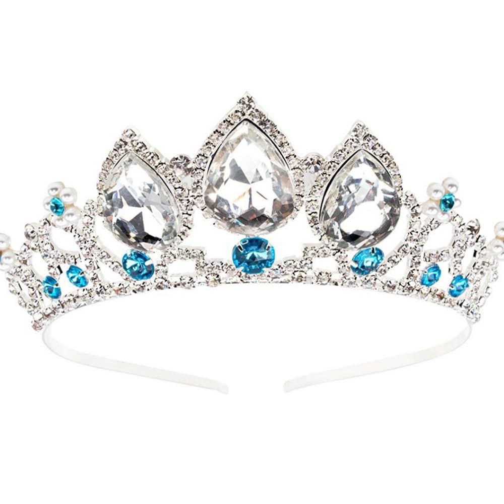 Pearl Headband Princess Tiara Sparkly Rhinestone Crystal Tiara  Bridal Accessories