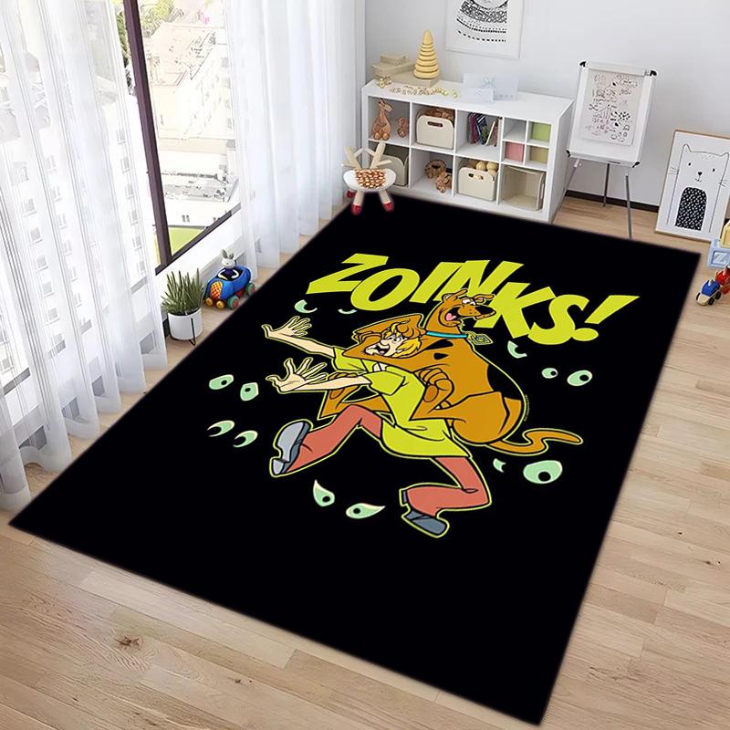 Halloween cartoon comedy adventure movie Scooby-Doo carpet is suitable for living room and bedroom doormats office balcony decorative carpet V12
