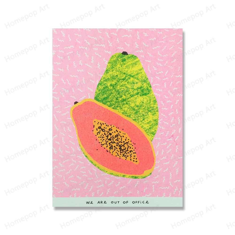 Japonské vědro Kokosový olej Konzerva Švestka Rajče Sardinky Nástěnná malba Severský plakát Růžový čaj Tisk Obrázek Dekorace obývacího pokoje