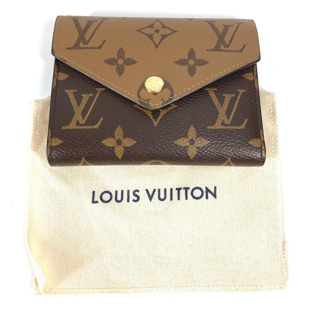 Louis Vuitton M81557 Monogram reverse Portefeuille-Victorine Tri-fold Wallet