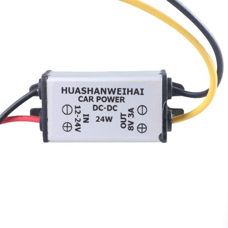 Waterproof Buckk Converters 12~24V to 1/2/6/7/8/9V 3A Powers Supply Converters Module for Car LED Dispaly, Motor
