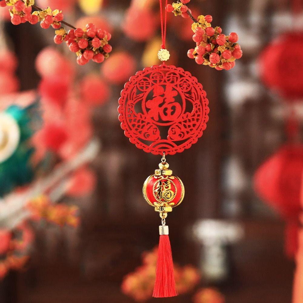 

Wooden Spring Festival Wooden Sign Pendant Dragon Bonsai Pendant Creative Festival Ornaments Home BG