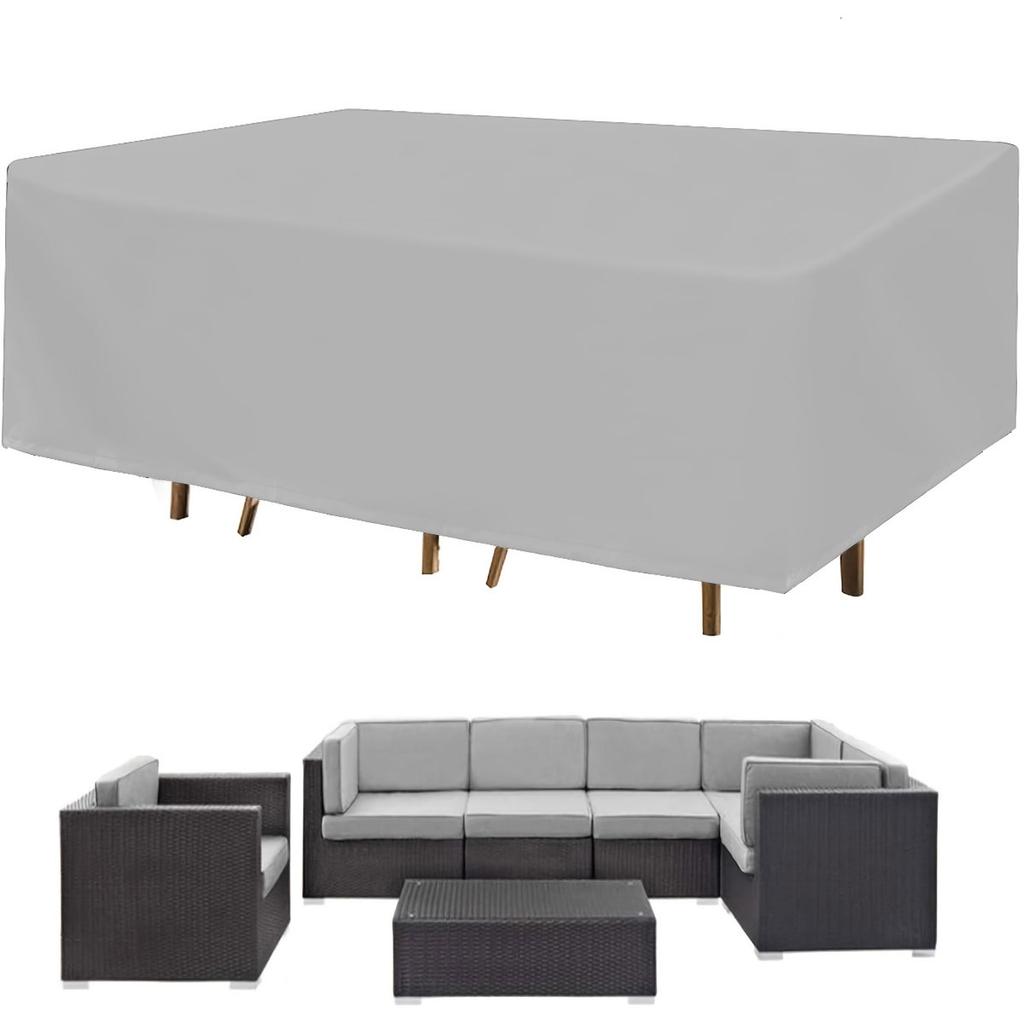 Courtyard Furniture Cover, Rectangular Outdoor Table Cover, Suitable for Terraces, Balcony, Gardens