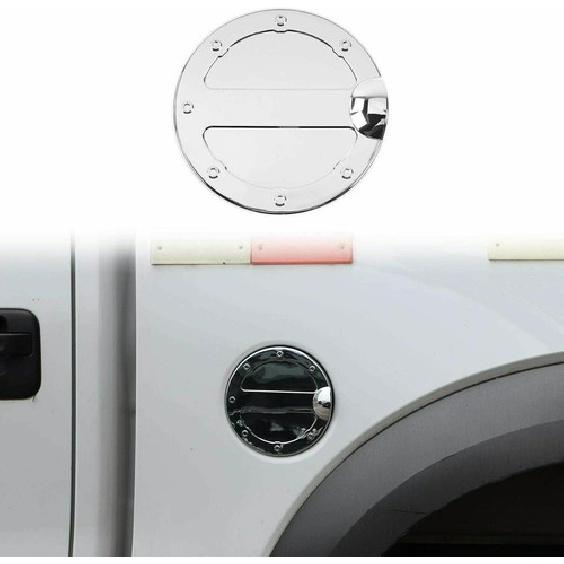 Exterior Gas Tank Cap Fuel Filler Door Cover Trim For Ford F150 2009-2014 Chrome