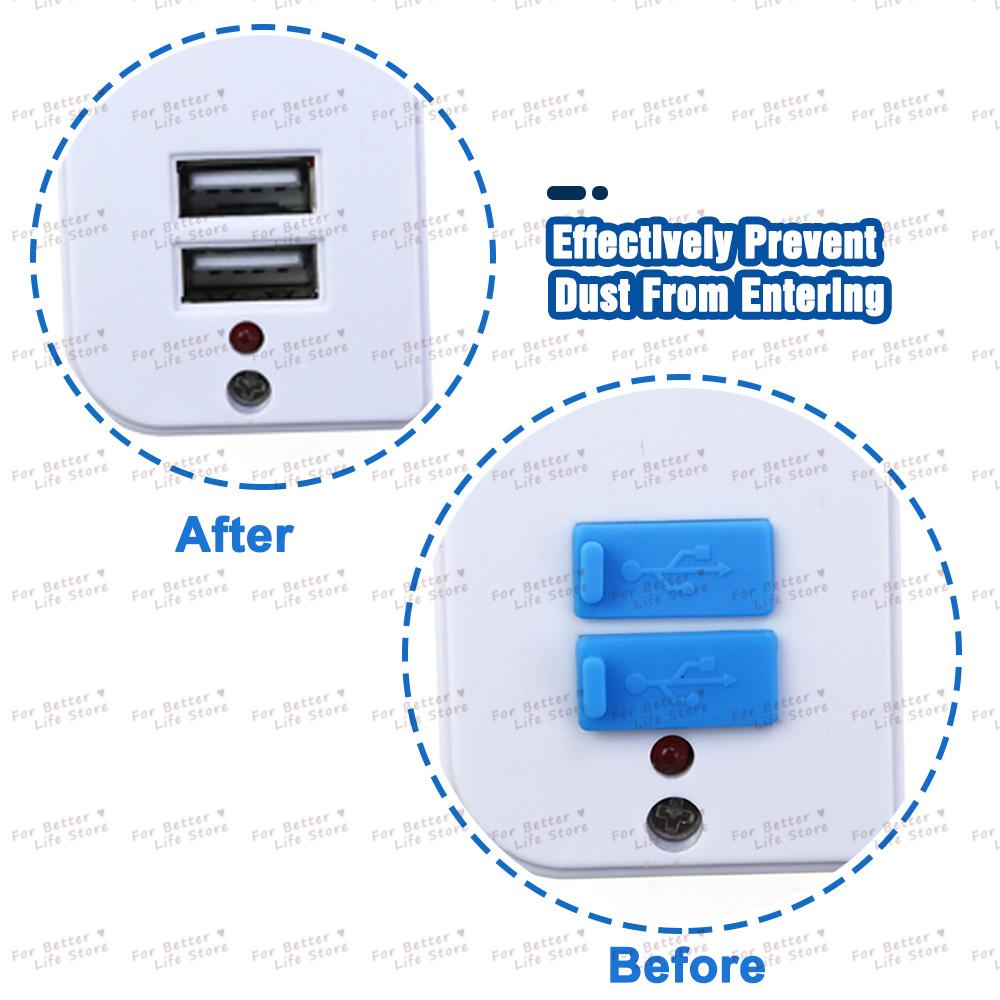 10pcs/Set 5g  USB Soft Silicone Anti Dust Plug Cover For Interface Universal Dustproof Protector Tablet PC Notebook Laptop