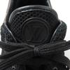 Excellent LOUIS VUITTON sneakers Monogram lace-up mesh black mens 6 Used