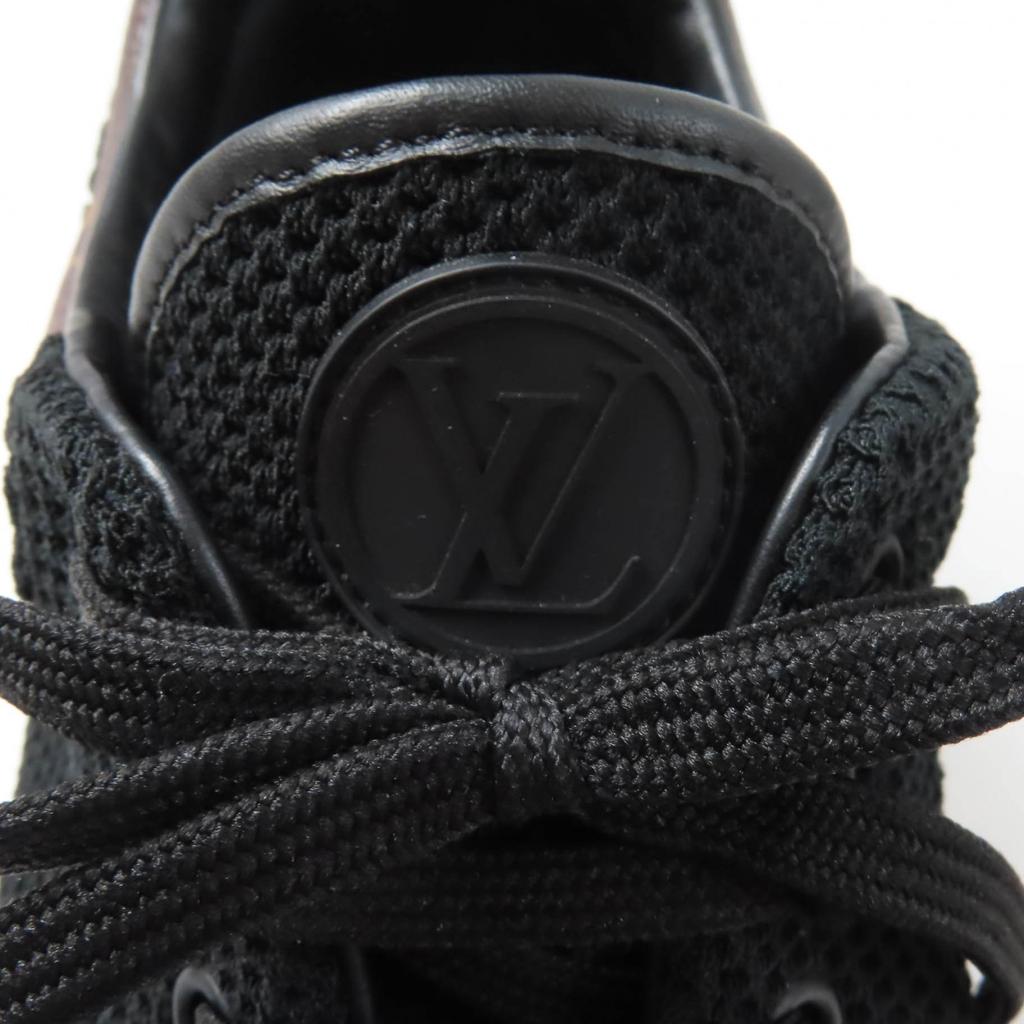 Excellent LOUIS VUITTON sneakers Monogram lace-up mesh black mens 6 Used