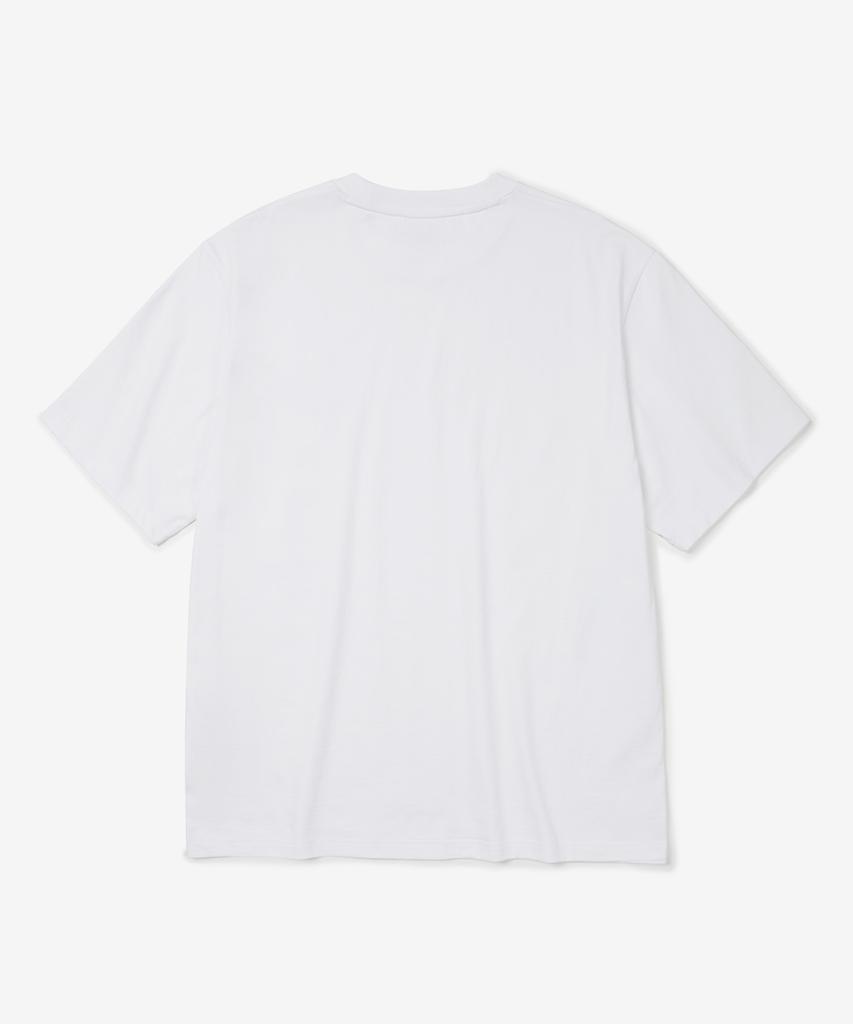 NOT ONLY FOR TODAY Noft Numberball Embroidered Short Sleeve T-Shirt [White]