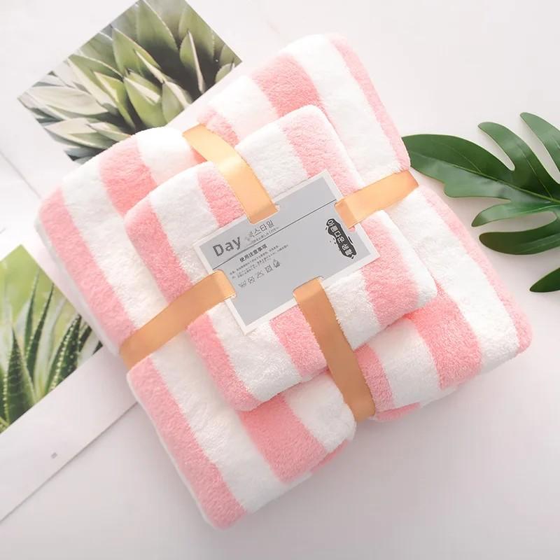 2021 New Couple Towel Set Soft Cotton Quick Drying Non-Linting Bath Towel Home Use Large Wrap Towel For Men And Women