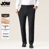 JOW Herren Herbst Winter Fleecegefütterte Straight Fit Business Casual Hose