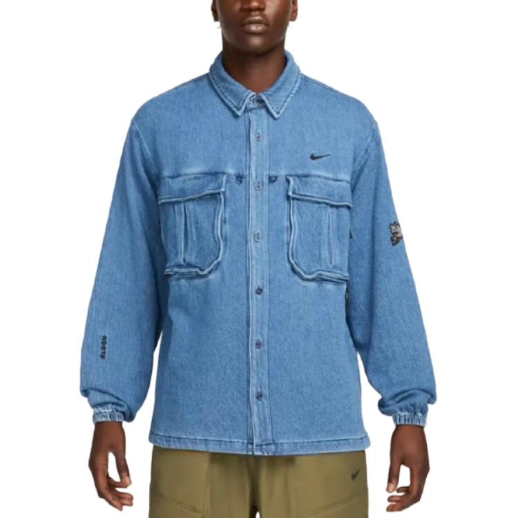 New Nike X Nocta Opal Lily Pad Denim Shirt FZ3261-486