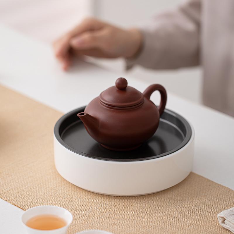Wood Ash Pot Bearing Tray Small Tea Table Tea Pot Bearing Retro Ceramic Dry Foam Tray Home Water Storage Japanese Tea Tray
