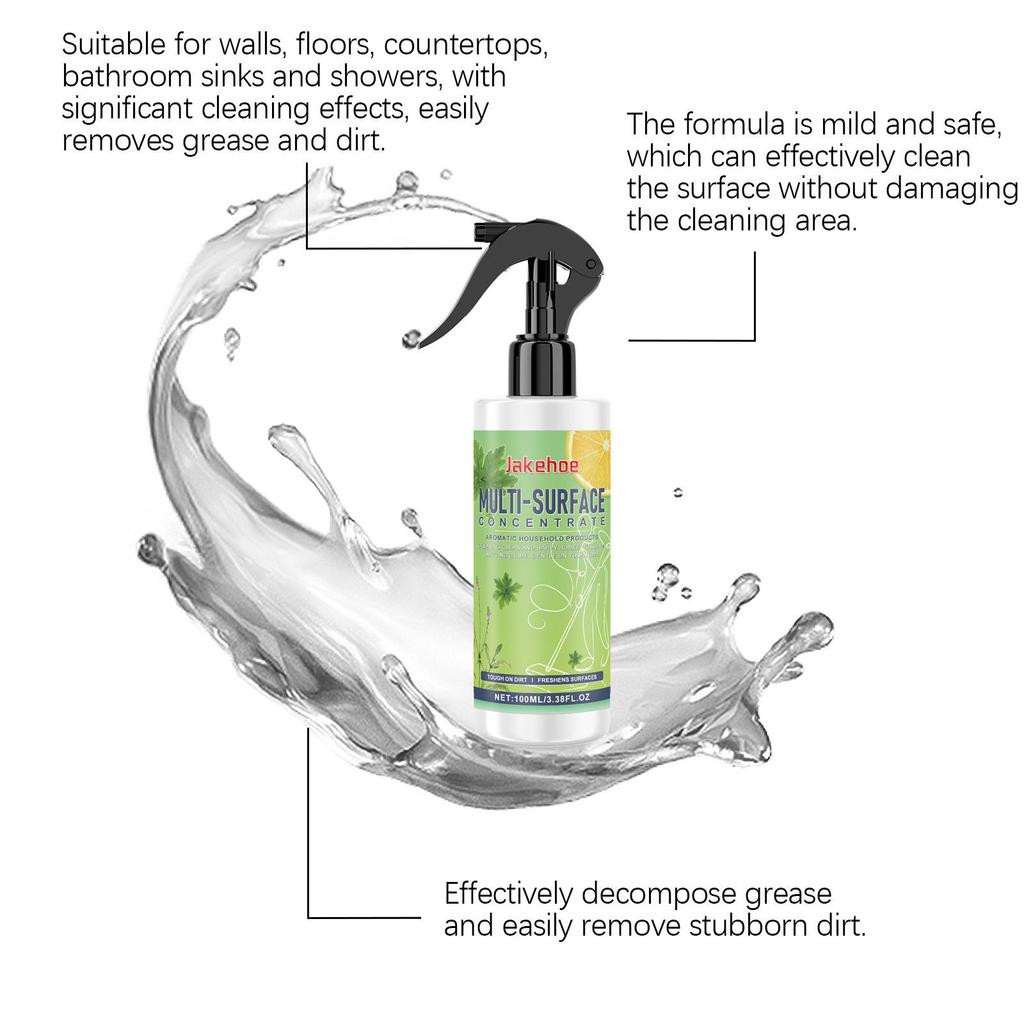 100ml  Multi-Surface Cleaner Stovetop Limescale Tile Bathroom Multi-Cleaner Protects Surfaces Clean and Shiny