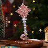Christmas Clear Acrylic Hanging Ornament Glitter Snowflake Butterfly Reindeer Dancing Girl Tree Angel Wing Key Wreath Xmas Hanging Decoration