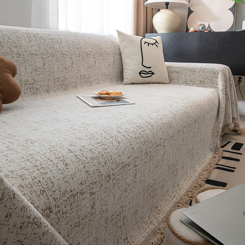 

Полотенце для дивана из синели, универсальный чехол для дивана Four Seasons, пылезащитный чехол для гостиной, прямой ряд, цельный тканевый чехол 180*130cm