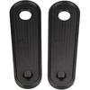 Black Passenger Rear Floorboard Foot Peg Frame Plates for Harley Touring Models 1993-2023,Pair