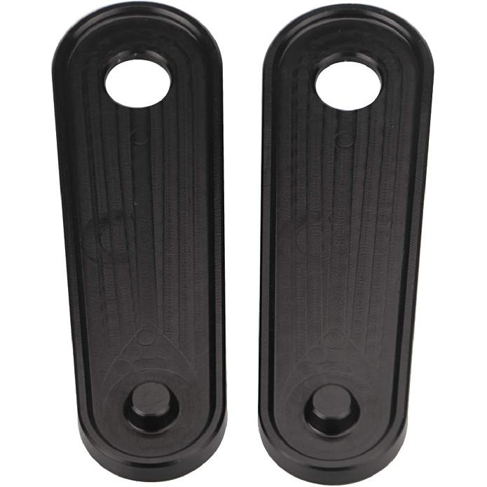 Black Passenger Rear Floorboard Foot Peg Frame Plates for Harley Touring Models 1993-2023,Pair