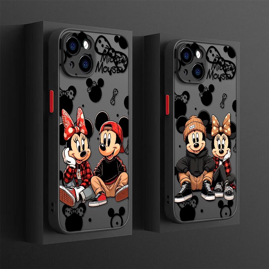 Fashion Mickey Mouse Back Phone Cover Case for iPhone 17 Pro Max 14 13 Mini 7 8 SE Air 17e 15 16 Plus 11 12 XS XR